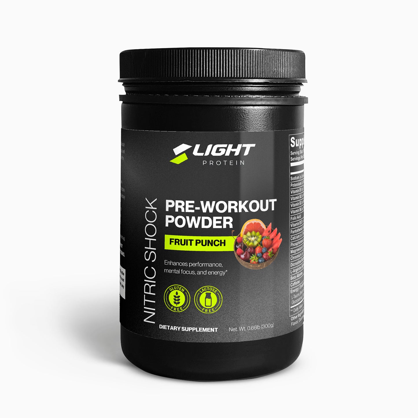 Nitric Shock Pre-Workout Powder (Fruit Punch)