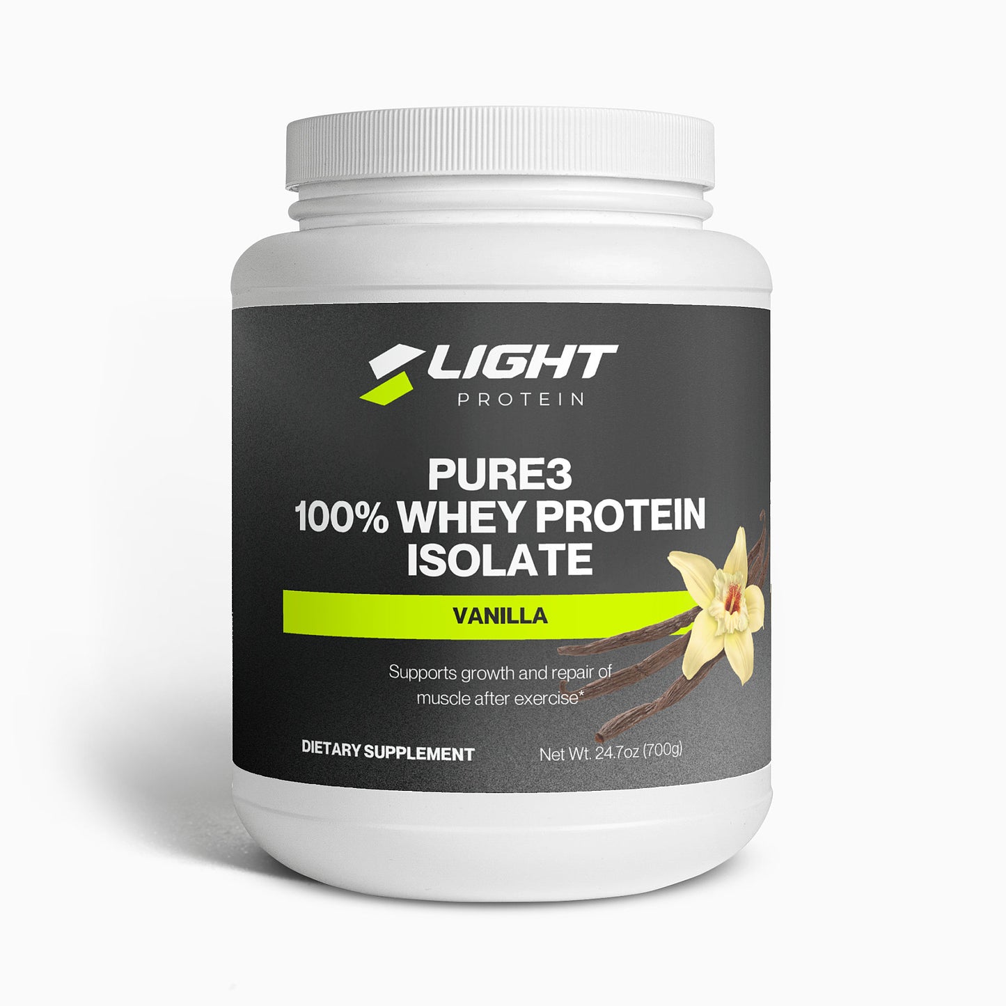 Pure3 100% Whey Protein Isolate (Vanilla)