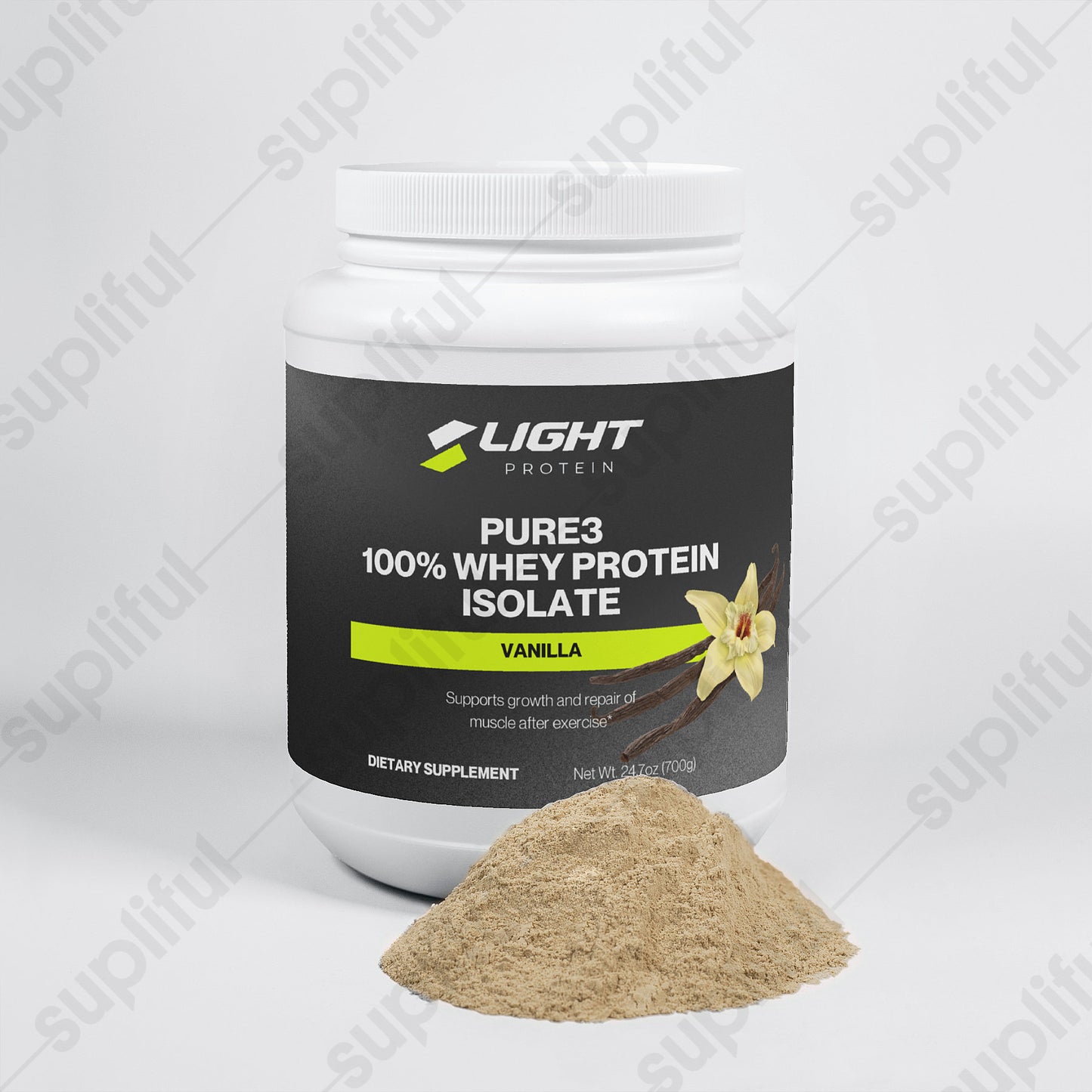 Pure3 100% Whey Protein Isolate (Vanilla)